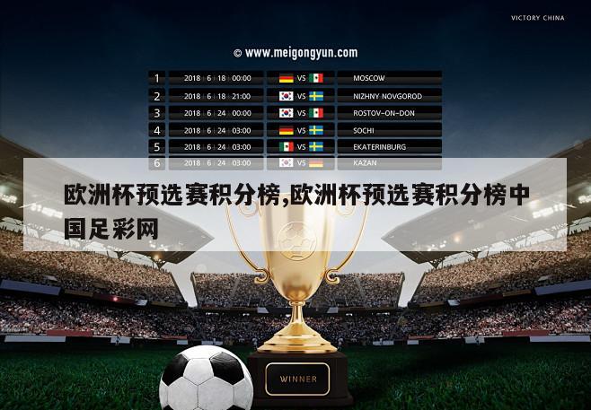 欧洲杯预选赛积分榜,欧洲杯预选赛积分榜中国足彩网